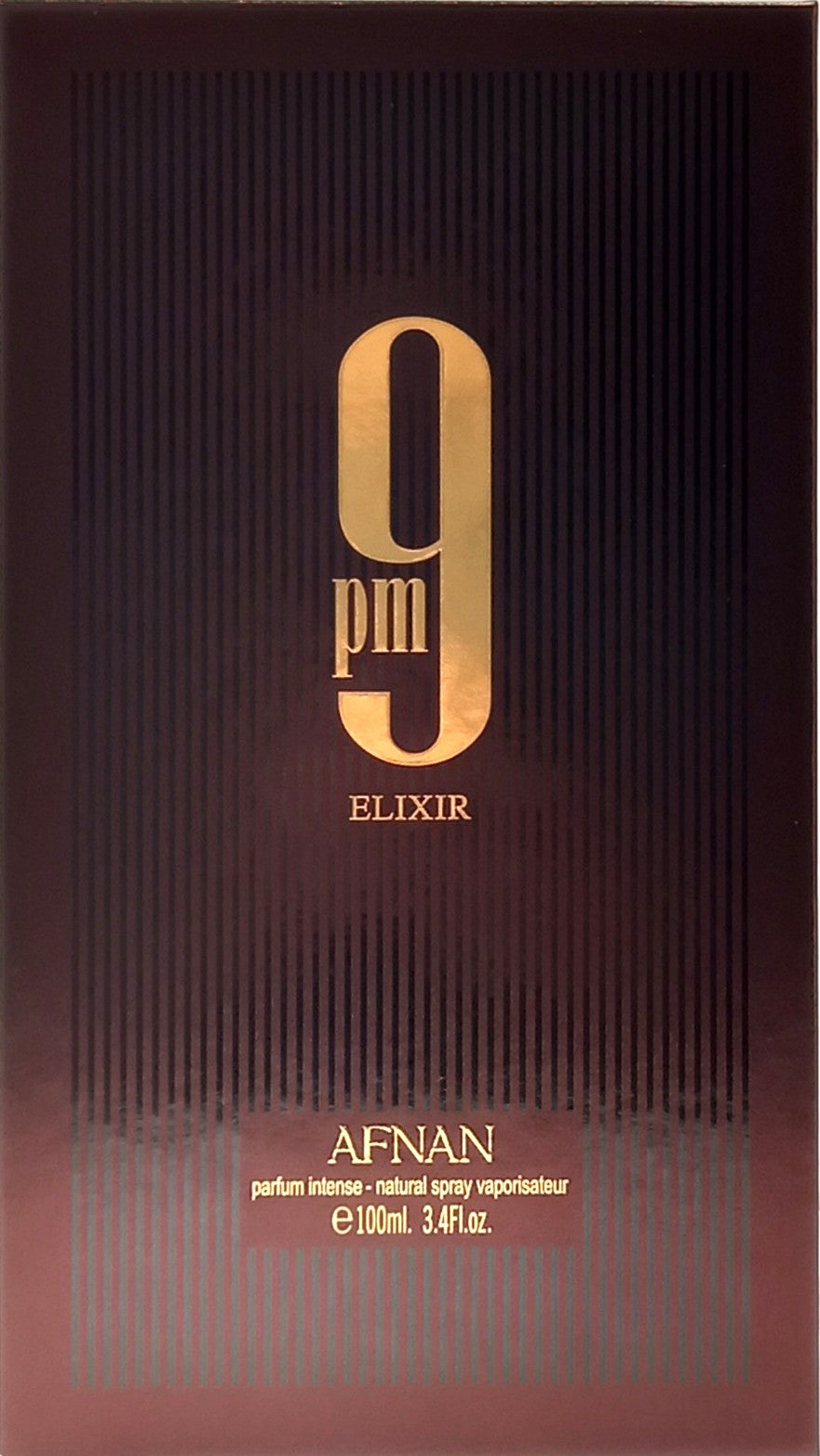AFNAN 9PM ELIXIR PARFUM INTENSE SPRAY UNISEX 3.4 Oz / 100 ml BRAND NEW ITEM!!!