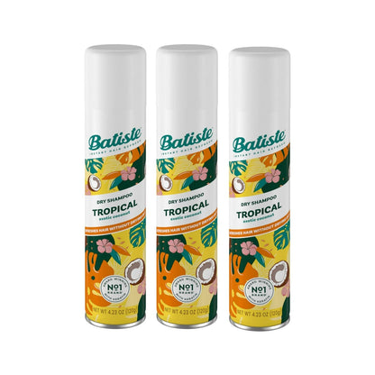 Batiste Dry Shampoo Tropical (3 pack) 200 ml EACH