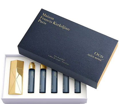 MAISON FRANCIS KURKDJIAN OUD SATIN MOOD 5 PCS EDP TRAVEL SPRAY SET 0.37 Oz EACH!