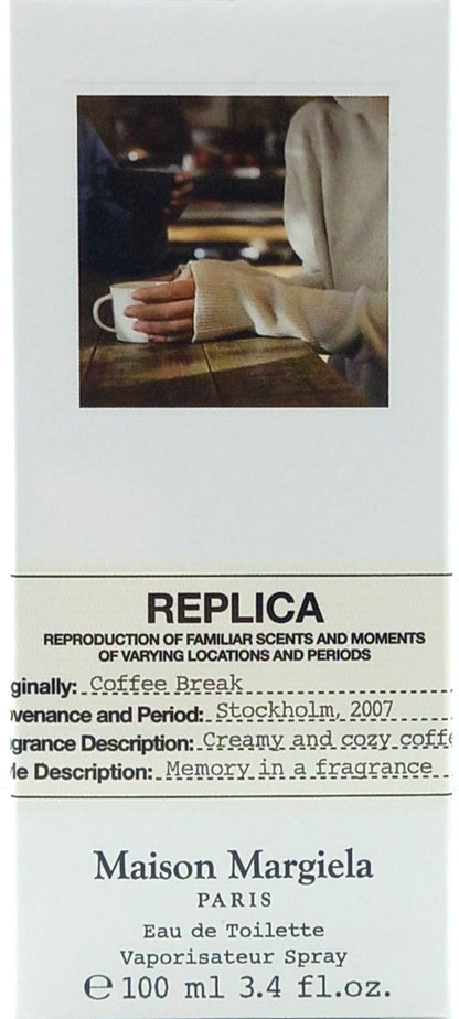 MAISON MARGIELA REPLICA COFFEE BREAK EAU DE TOILETTE SPRAY UNISEX 3.4 Oz / 100ml