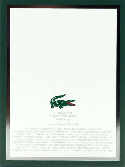 LACOSTE ORIGINAL PARFUM SPRAY FOR MEN 3.3 Oz / 100 ml BRAND NEW ITEM!!!