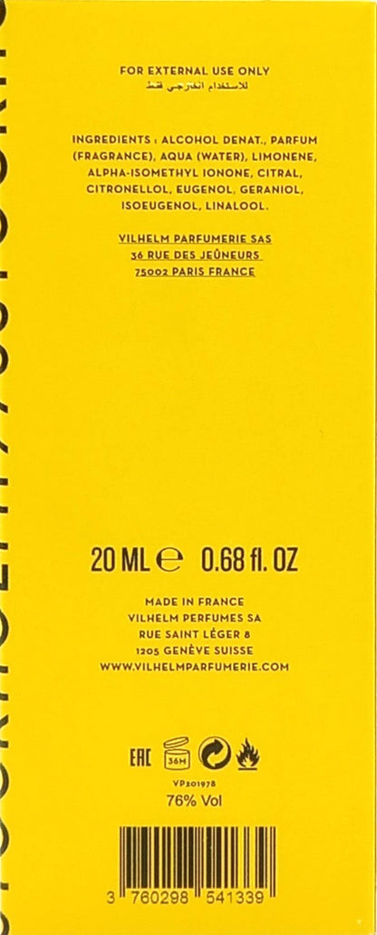 VILHELM PARFUMERIE STOCKHOLM 1978 EAU DE PARFUM SPRAY UNISEX 0.68 Oz / 20 ml NEW