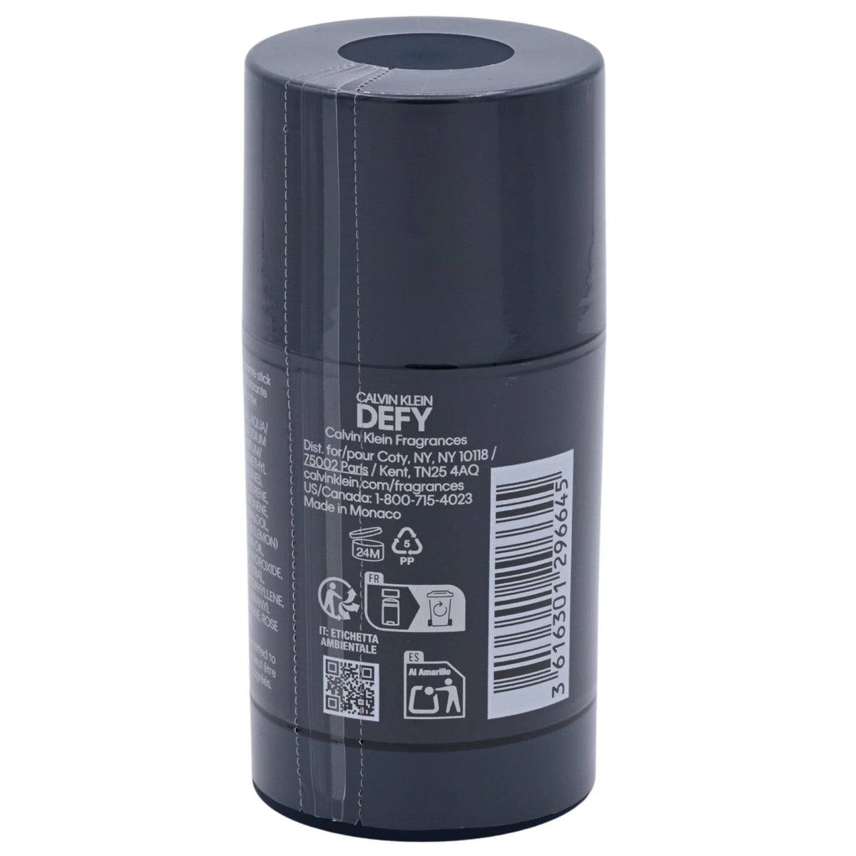 Calvin Klein Defy Deodorant Stick (Alcohol-Free) for Men, 2.4 oz / 75 ml