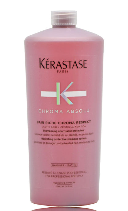Kerastase Bain RICHE Chroma Respect 34 oz + PUMP
