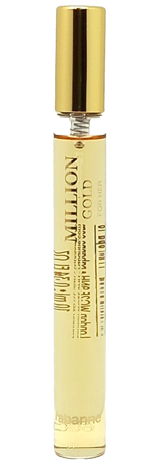 PACO RABANNE MILLION GOLD FOR HER EAU DE PARFUM PEN SPRAY 0.34 Oz / 10 ml TRAVEL