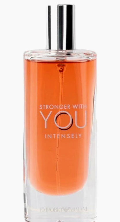 GIORGIO ARMANI STRONGER WITH YOU INTENSELY EDP SPRAY FOR MEN 0.5 Oz TRAVEL SIZE!