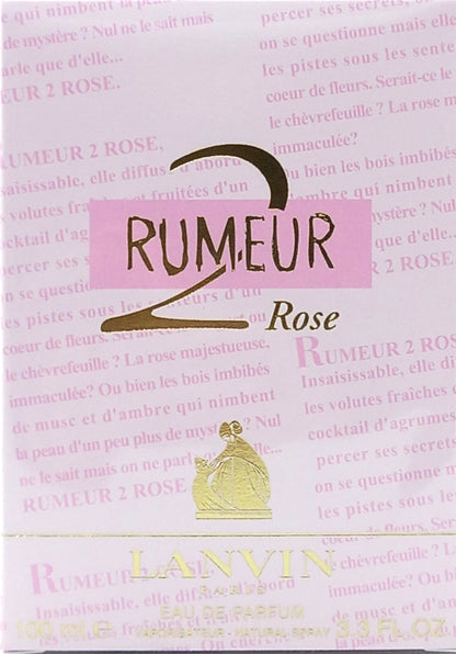 LANVIN RUMEUR 2 ROSE EAU DE PARFUM SPRAY FOR WOMEN 3.3 Oz / 100 ml BRAND NEW!!!