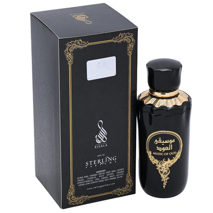 Risala Music of Oud Eau de Parfum Spray for Men 3.4 oz (100 ml) New Retail Box