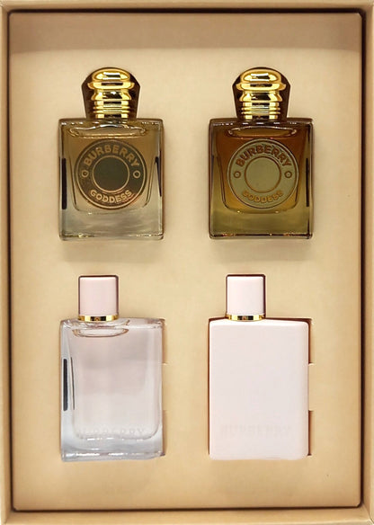 BURBERRY 4 PCS MINI COLLECTION GIFT SET FOR WOMEN 0.16 Oz / 5 ml EACH BRAND NEW!