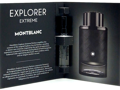 MONTBLANC EXPLORER EXTREME PARFUM VIAL SPRAY FOR MEN 0.06 Oz / 2 ml SAMPLE SIZE!