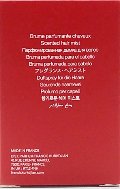 MAISON FRANCIS KURKDJIAN BACCARAT ROUGE 540 SCENTED HAIR MIST 2.4 Oz / 70 ml NEW