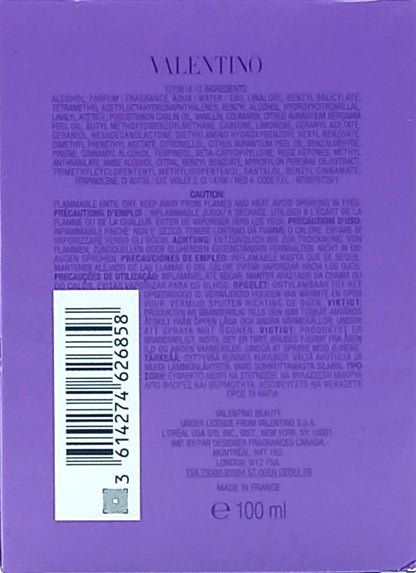 VALENTINO DONNA BORN IN ROMA PURPLE MELANCHOLIA EDP SPRAY WOMEN 3.4 Oz / 100 ml