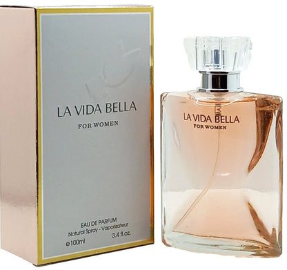 FRAGRANCE COUTURE LA VIDA BELLA EAU DE PARFUM SPRAY FOR WOMEN 3.4 Oz / 100 ml
