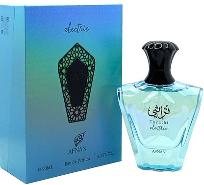 AFNAN TURATHI ELECTRIC EAU DE PARFUM SPRAY UNISEX 3.0 Oz / 90 ml BRAND NEW ITEM!