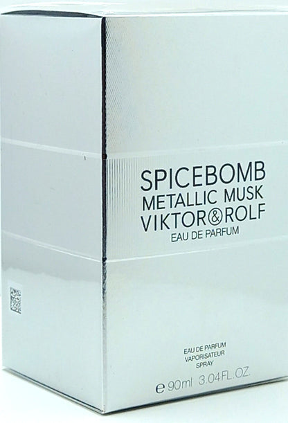 VIKTOR & ROLF SPICEBOMB METALLIC MUSK EAU DE PARFUM SPRAY FOR MEN 3.04 Oz / 90ml