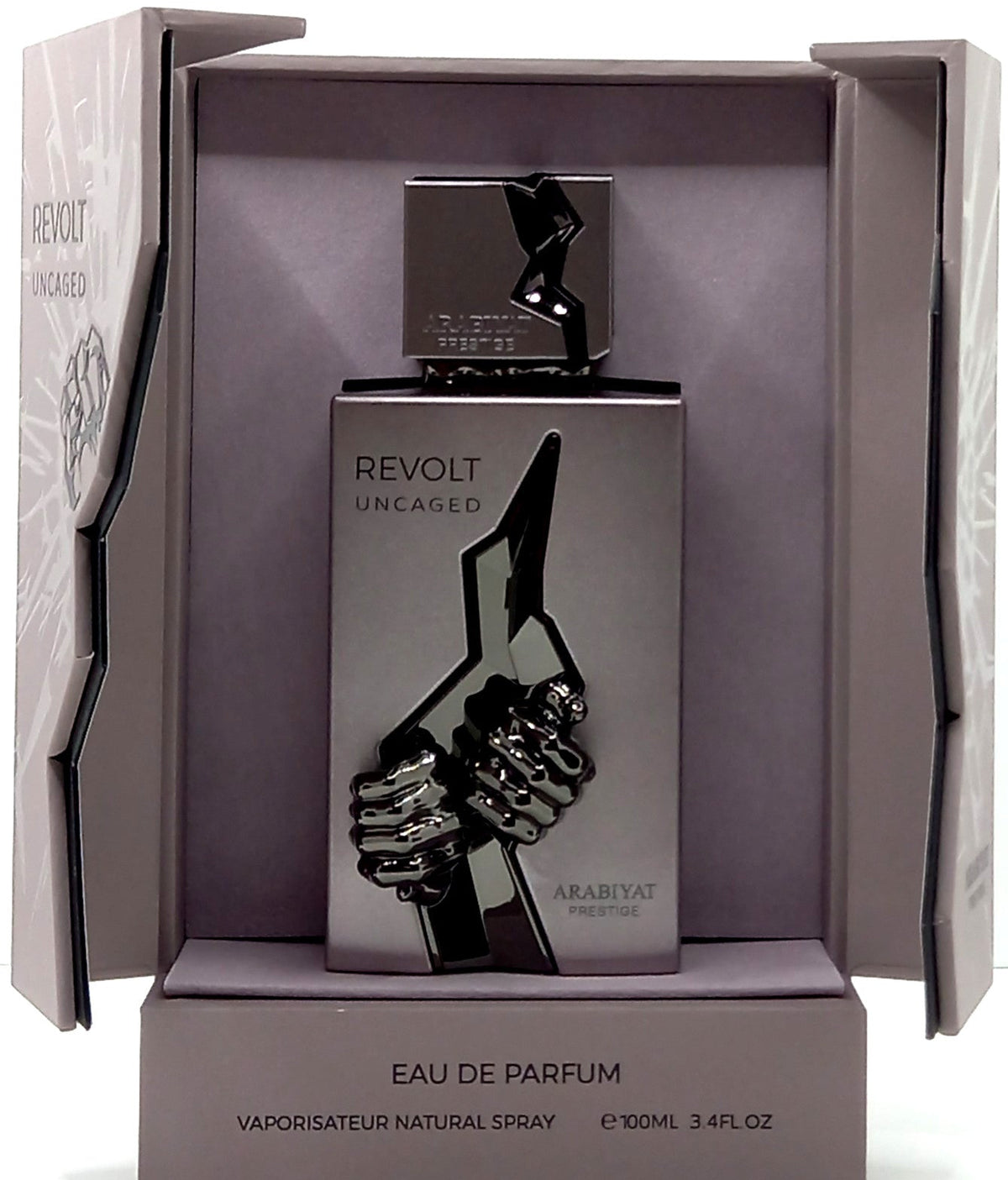 ARABIYAT PRESTIGE REVOLT UNCAGED EAU DE PARFUM SPRAY UNISEX 3.4 Oz / 100 ml NEW!