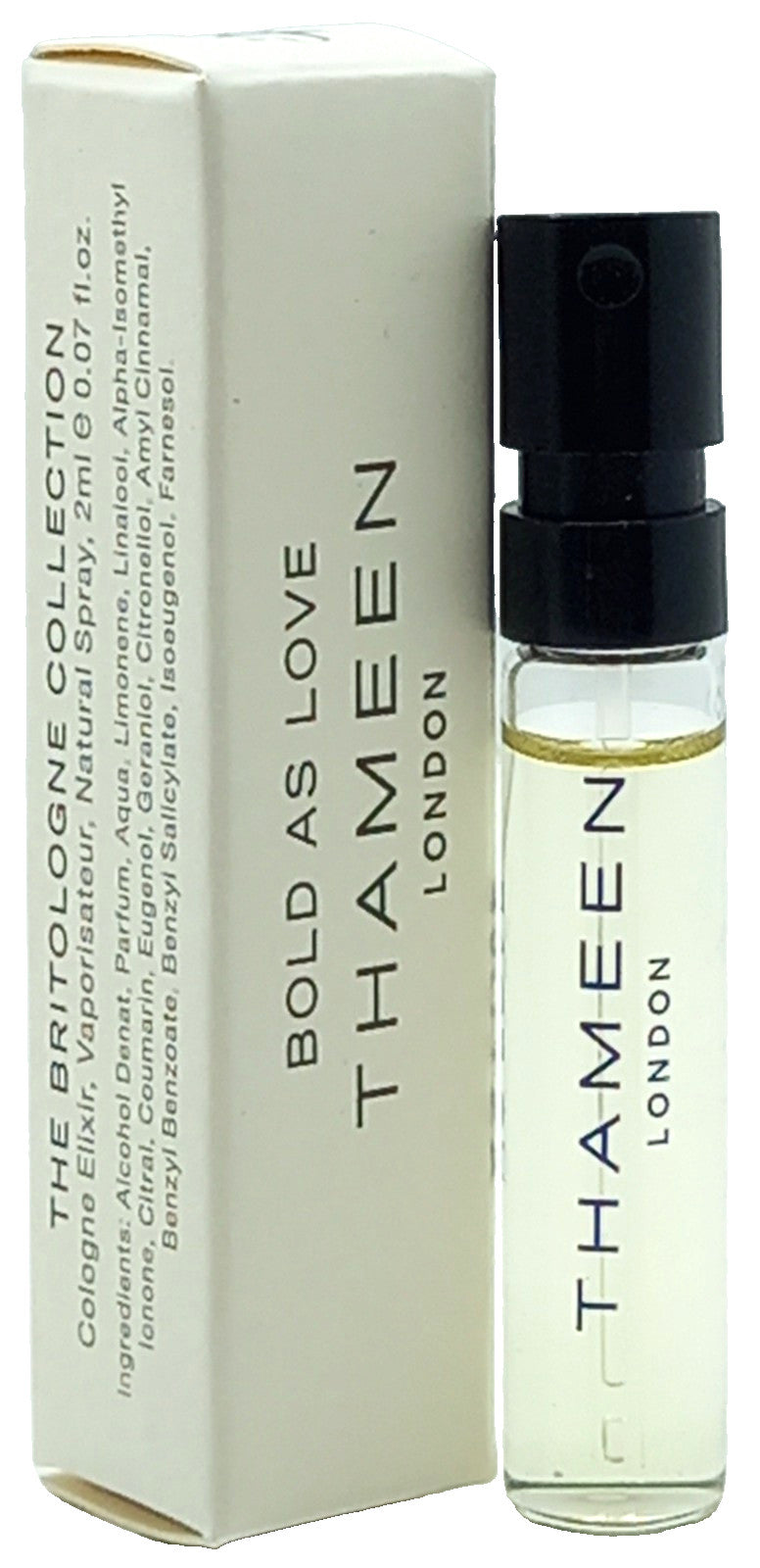 THAMEEN BOLD AS LOVE COLOGNE ELIXIR VIAL SPRAY UNISEX 0.07 Oz NEW MINI!!!