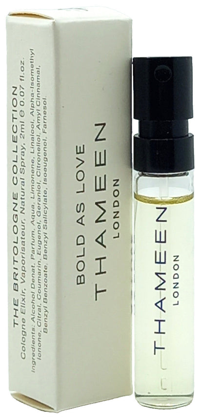 THAMEEN BOLD AS LOVE COLOGNE ELIXIR VIAL SPRAY UNISEX 0.07 Oz NEW MINI!!!