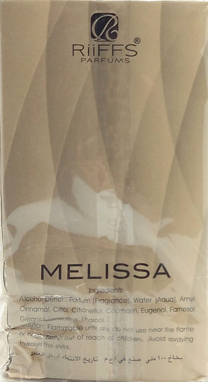 RIIFFS MELISSA POUDREE EAU DE PARFUM SPRAY WOMEN 3.4 Oz / 100 ml DISCONTINUED!!!