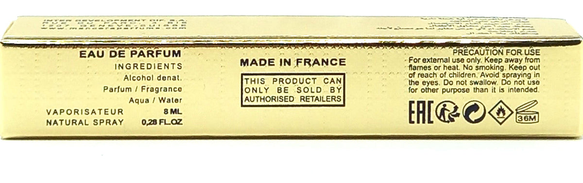 MANCERA AQUA WOOD EAU DE PARFUM PEN SPRAY FOR MEN 0.28 Oz / 8 ml TRAVEL SIZE!!!