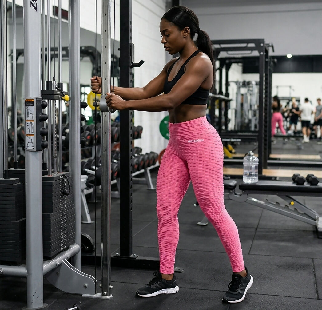 TW Nutrition Women's Pink Butt Lift Leggings