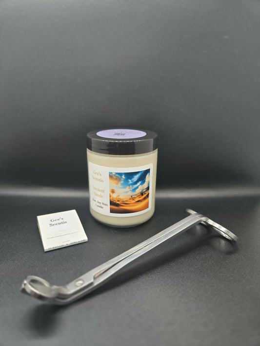 Ancient Sands -8 oz soy candle (Frankincense & Myrrh)