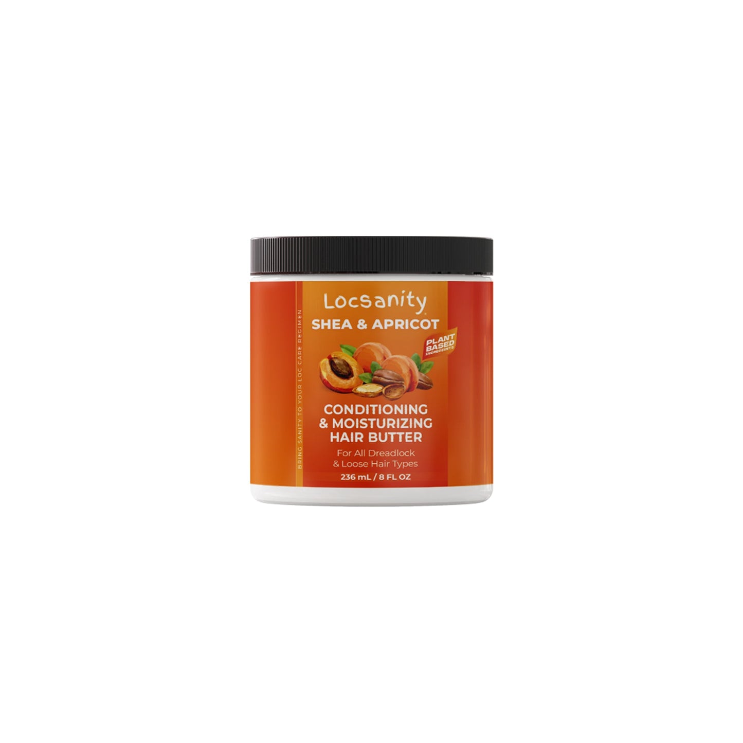 Locsanity Shea & Apricot Loose, Natural, Conditioning and Moisturizing Hair Butter - Strength & Growth Formula