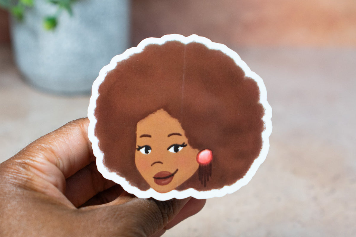 Black Girl Hairstyles Stickers: Afro