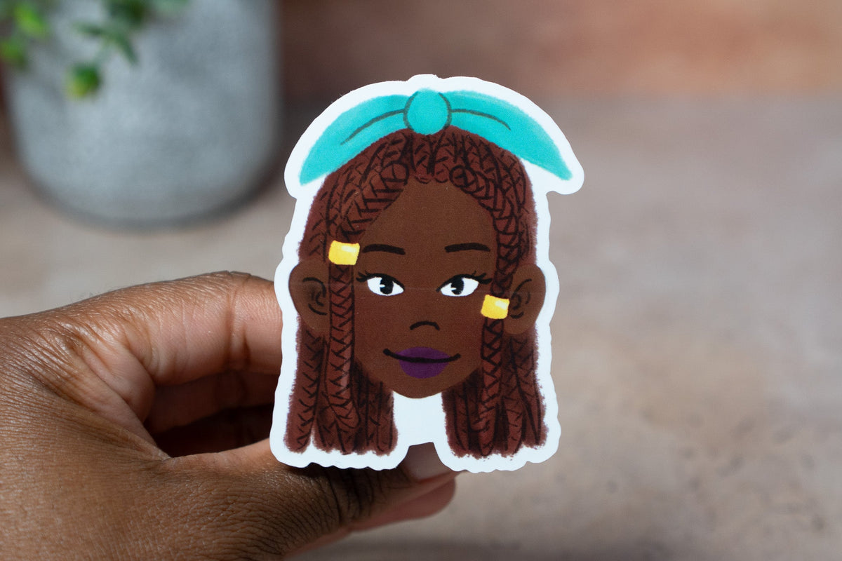 Black Girl Hairstyles Stickers: Braids