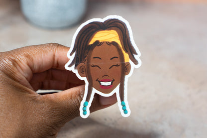 Black Girl Hairstyles Stickers: Locs