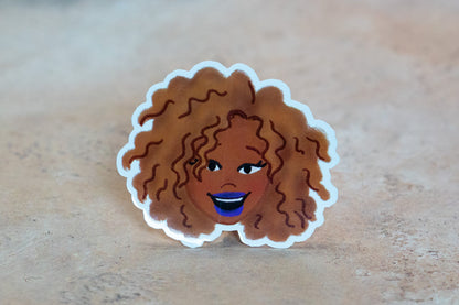Black Girl Hairstyles Stickers: Loose Curls