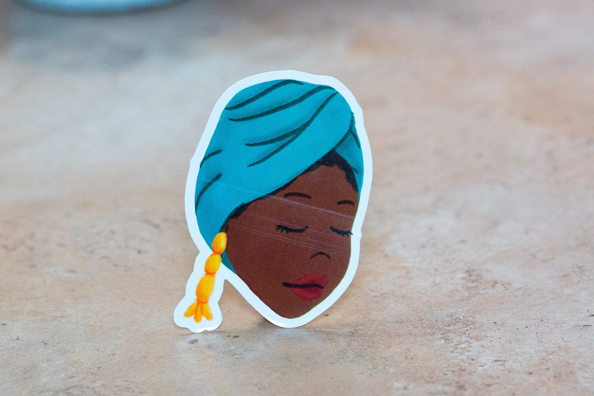 Black Girl Hairstyles Stickers: Turban Wrap