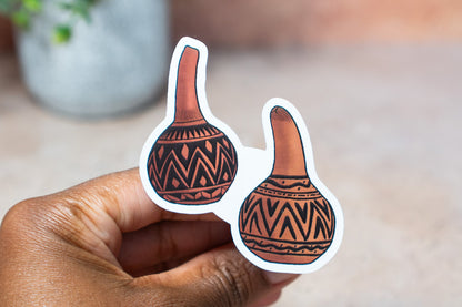African Calabash Stickers - Twins