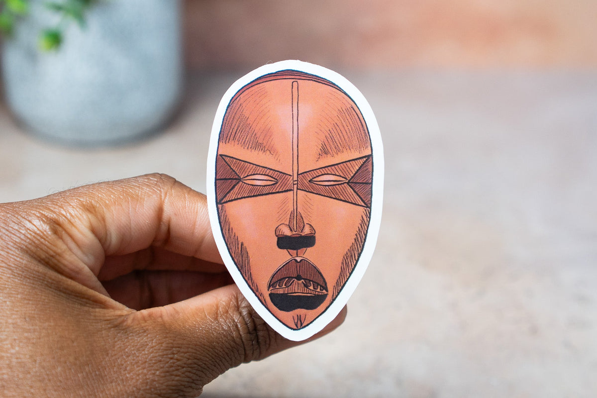 African Masks Stickers - Dan