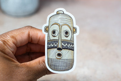 African Masks Stickers - Pende