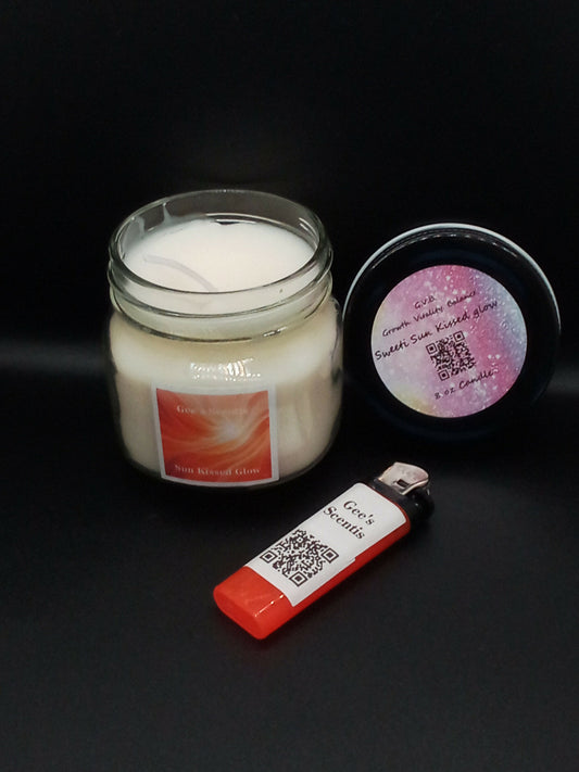 Sweeti Sun‑Kissed Glow — 8 oz Signature Straight‑Sided Candle