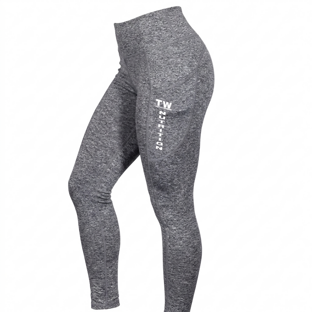 TW Nutrition ActiveFit Leggings with Pockets Gray/Black XL