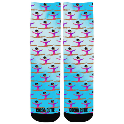 Gymnast Cocoa Cutie Kid's Socks (Three Skin Tones)