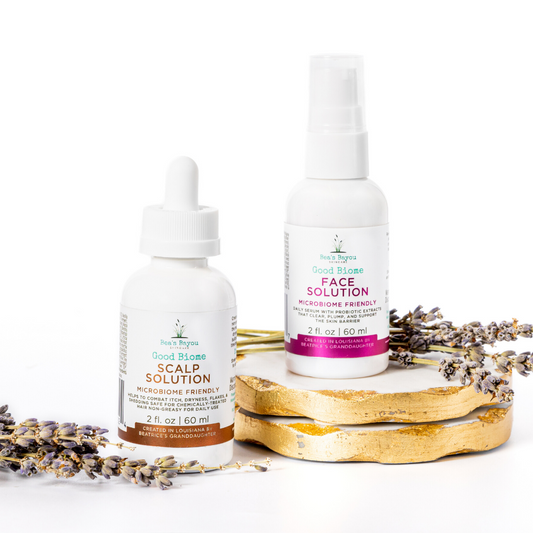 Good Biome Scalp Solution and Face Solution Bundle | Probiotic Skincare