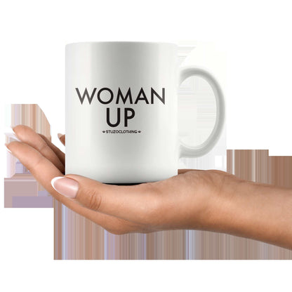 WOMAN UP MUG WHITE