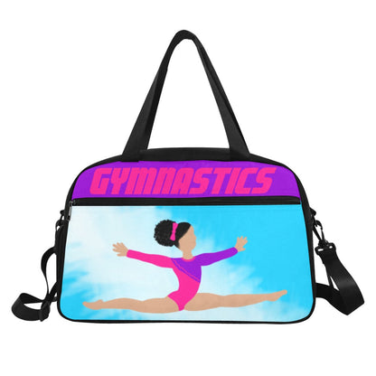 Gymnast Kiara(LIGHT SKIN TONE) Cocoa Cutie Travel Competition Bag with Separate Shoe Compartment