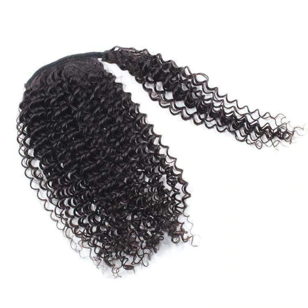 Kinky Curly Wrap Around Ponytail