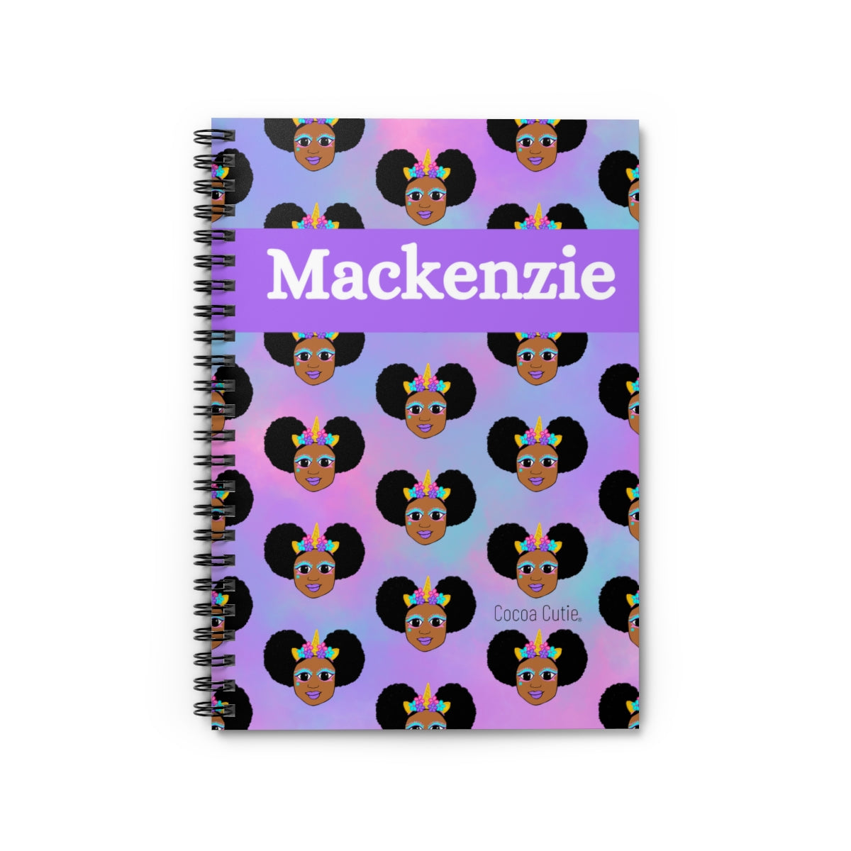 Personalized Unicorn Magic Spiral Notebook - Ruled Line