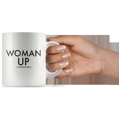 WOMAN UP MUG WHITE