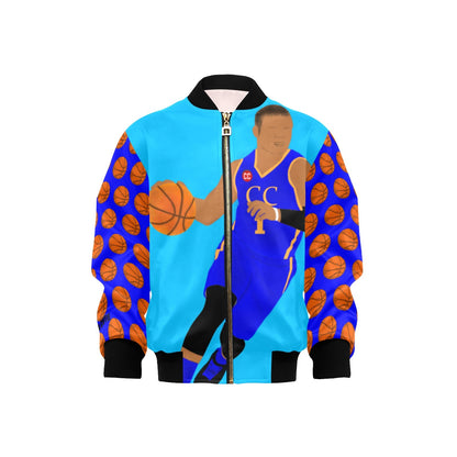 Basketball Boy Cocoa Cutie Kids' Bomber Jacket