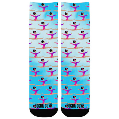 Gymnast Cocoa Cutie Kid's Socks (Three Skin Tones)