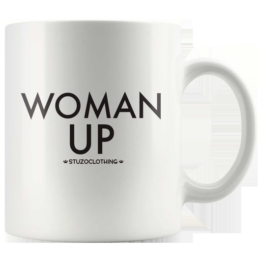 WOMAN UP MUG WHITE