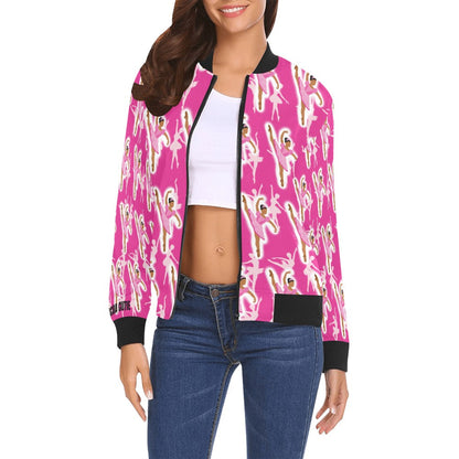 Pink Ballerina Cocoa Cutie Bomber Jackets(Women's & Kid's Sizes)