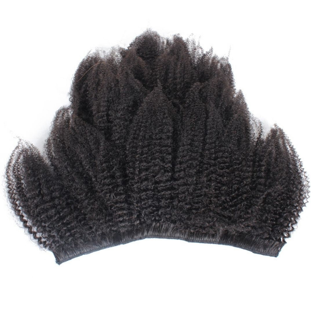 Afro Curly Clip in Hair Extensions - 7 Pcs - with a Free Eye Lash Extensions