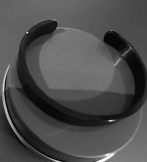 Men's Black Stainless Steel Cuff